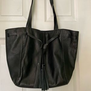 Black Leather Purse